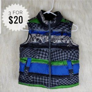 Vest  Zipper closure. Fleece lined,